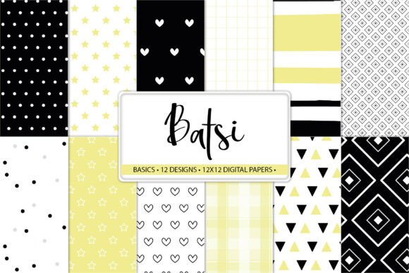 Black Yellow Modern Paper Pack: A Bold and Stylish Digital Design Solution