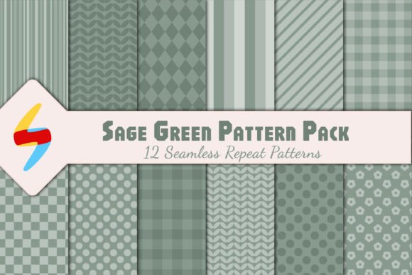 Bringing Timeless Charm to Your Creative Projects with the Sage Green Pattern Pack