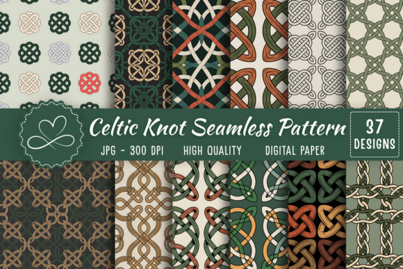 Celebrate Timeless Tradition with Celtic Knot Seamless Pattern Sets