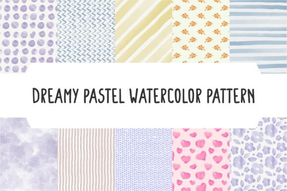 Dreamy Pastel Watercolor Pattern