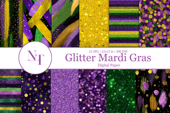 Enhance Your Creative Projects with Mardi Gras Digital Paper