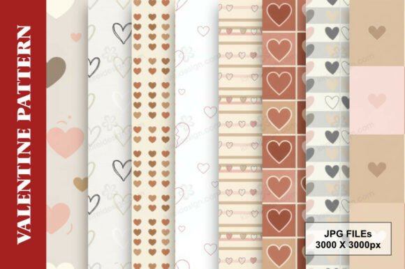 Modern Love Valentine Digital Paper Pack: A Versatile Design Essential