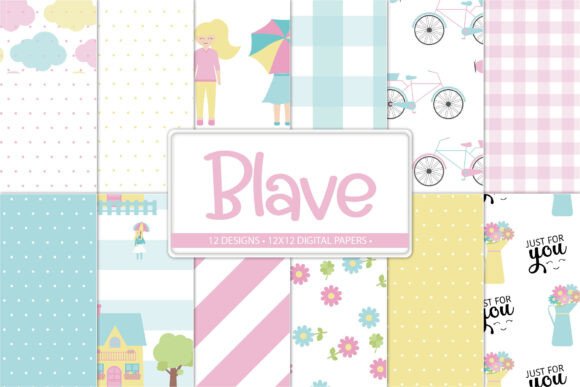 Spring Pastel Digital Papers Set: A Delightful Addition to Your Creative Projects