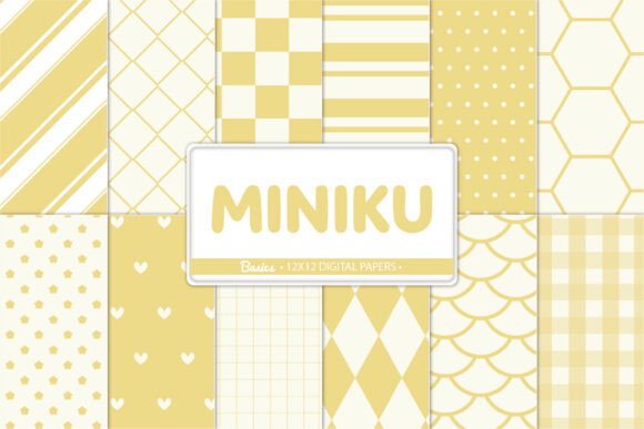 Yellow Pastel Digital Papers